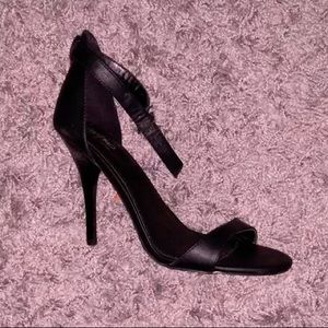 Black Thin Strap Heels